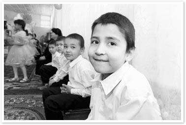 Children in Samarkand Mercy home